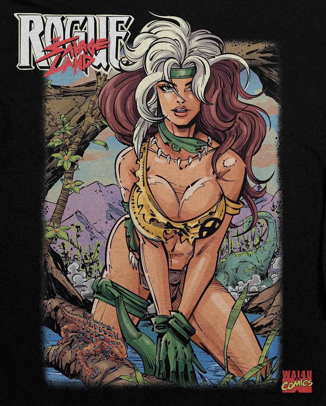 Роуг из Дикой Земли — принт на футболке. #комикс #marvel