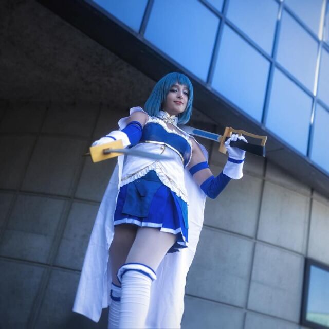 🩵 Sayaka Miki 🩵 Наверное, один из моих любимых косплеев 🥹 Фото: @jeune_ampoule 🫧 Парик: @makosensati