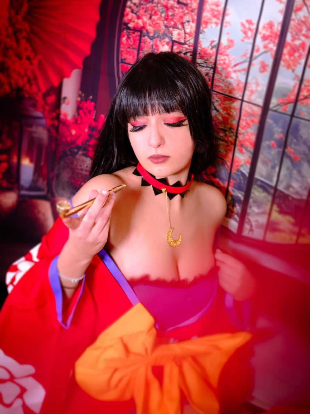 Yuuko Ichihara 👘🪡 Наконец-то сбылось то, чего я так долго ждала — снять её в красной японской эстетике, спасибо @carolinedefrance_mvp 🥹 моя мечта осуществилась 