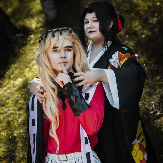 Демонический дуэт 🩸 Мудзан: @phantom_potatoo Дома: @vari_cosp Тайтл: «Клинок, рассекающий демонов» Ф