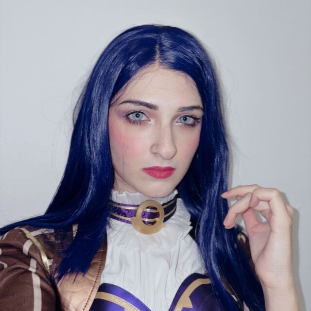 Не соскучились по моей Кейтлин? 💜 #кейтлинкирамман #косплейлигилегенд #riotgames #лигалегенд