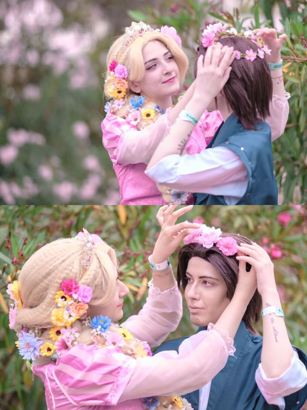 - Ты была моей новой мечтой. - А ты был моей. 💚 Флинн: @roxnotfound.cosplay 💜 Рапунцель: @bei.cos 📸 Фото: @yohz.ph #запутаннаяистория #рапунцель #дисней #коспле