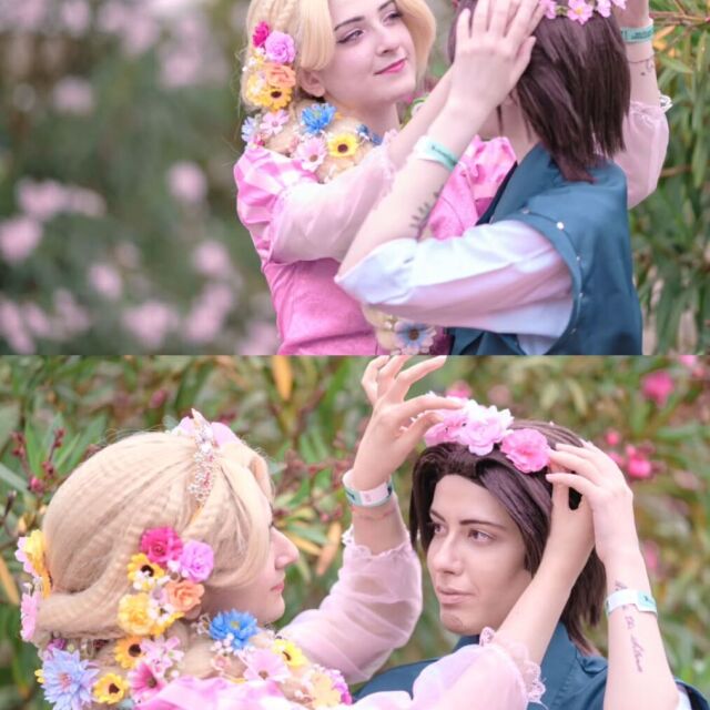 - Ты была моей новой мечтой. - А ты был моей. 💚 Флинн: @roxnotfound.cosplay 💜 Рапунцель: @bei.cos 📸 