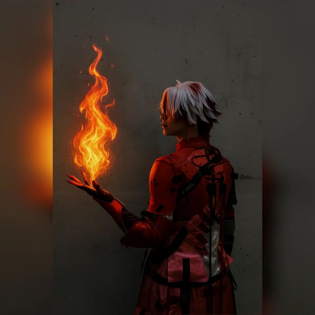 🔥Тихое пламя. Громкое, только когда подходишь слишком близко🔥 Фото: @_ben_saraf_ Модель: @kurai_no_yume Парик: @purin_workshop Теги: #скар #скаркосплей #wutheri