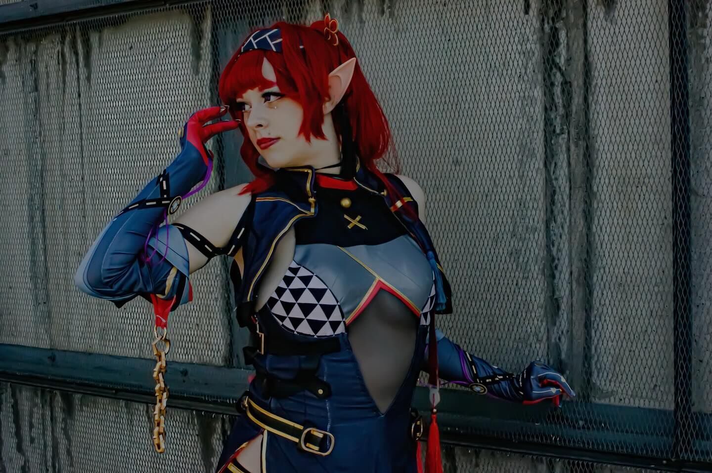 ⛓️Твоя слабость носит моё лицо⛓️ Photo: @_ben_saraf_ Edit/Model/Wig: @kurai_no_yume Costume: @rolecosplaycostume Tags: #Иньлинь #wutheringwaves #wuwacosplay #ин